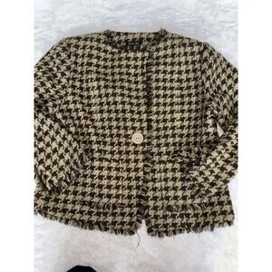 Cynthia Max Women’s Sz. XL Woven One Button Close Blazer. Pretty